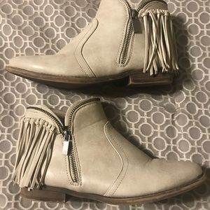 Dollhouse fringe booties